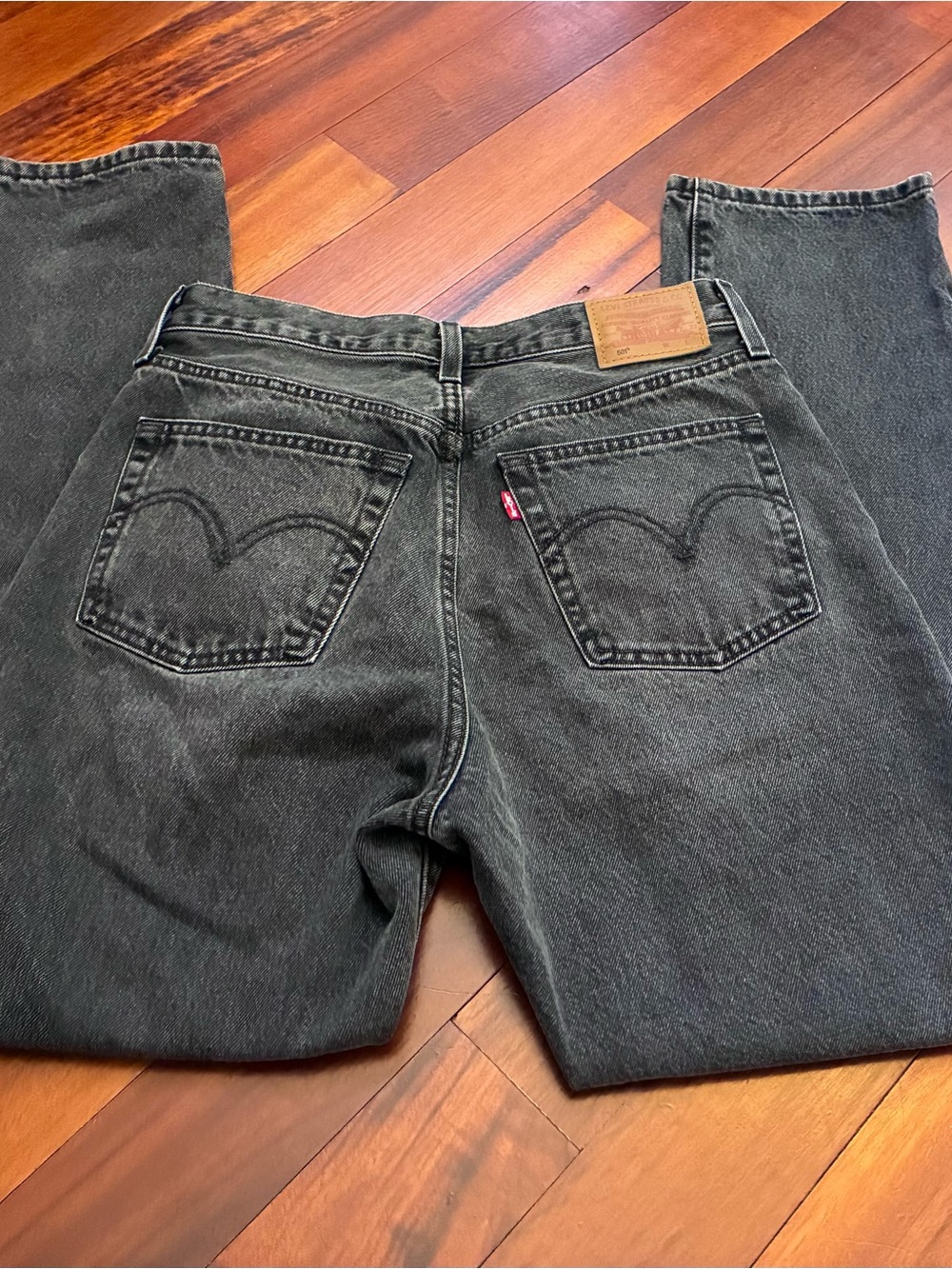 Levi's 501 Men's Black Vintage Straight-Leg Jeans